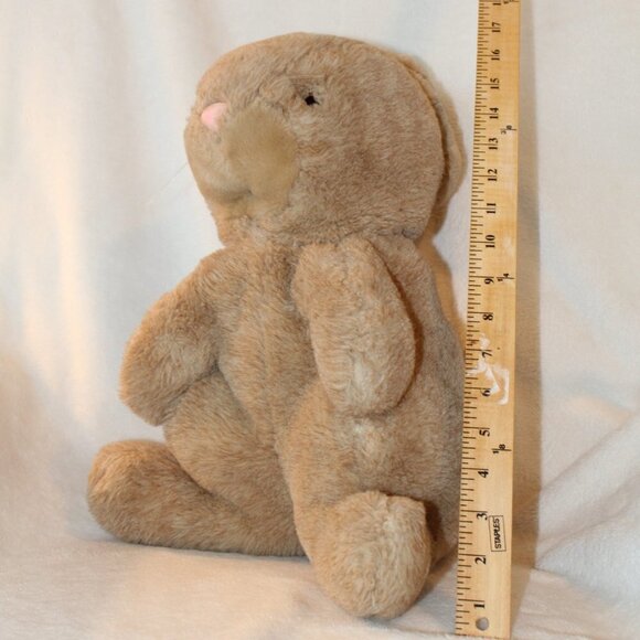 Vtg. Rare Westcliff Collection brown easter bunny rabbit pink nose Plush - Picture 2 of 10